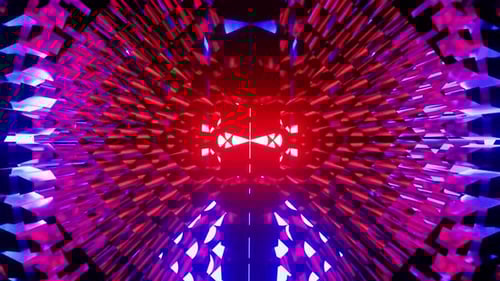 Rotated Pink With Purple Disco Ball Equalizer Kaleidoscope Vj Seamless Loop