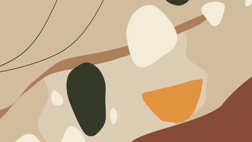 Abstract Organic Shapes Fluid Movement Loop Background