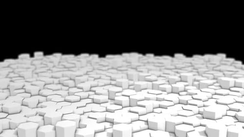 Slow Geometric White 3d Hexagon Background
