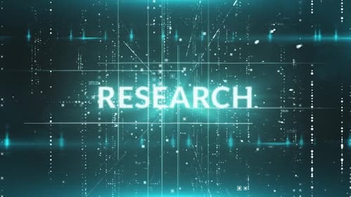 Futuristic Data Grid Background Text Reveal Animation