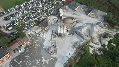 Aerial Concrete Plant