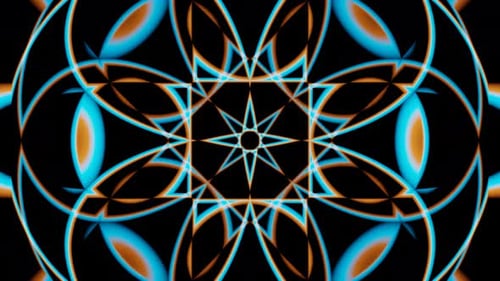 Seamless 3D Rendered Looped Animation Featuring Abstract Geometric Patterns