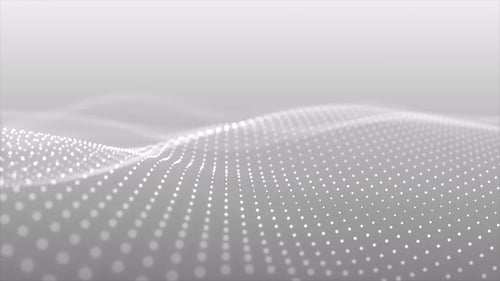 Abstract Digital Wave of Flowing Particles Background Animation