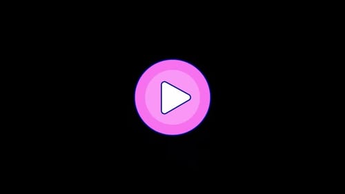 Modern Animated Play Button Icon Animation