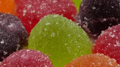 Colorful Candy And Jelly Sweet Close Up Flavor