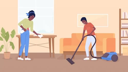 Animated Dividing Household Chores