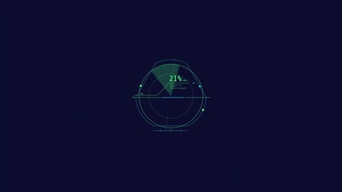 Looped Animation of a Round Load Indicator HUD Element