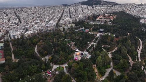Expansive Aerial View of Athens Cityscape