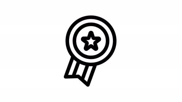 reward line icon animation, Elements Motion Graphics ft. reward & award ...