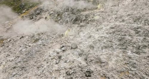 Active Volcano Sibayak Sumatra Indonesia