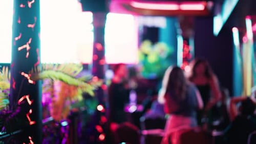 Out of Focus Gathering in an Urban Setting