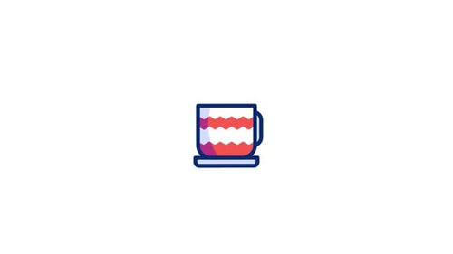 Animiertes Kaffee-Symbol