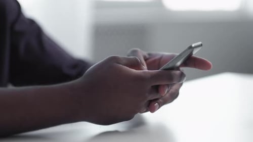 Mobile Chat Online Communication Hands Smartphone