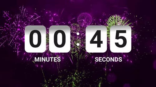 1 Minute Countdown Timer Happy New Year V2