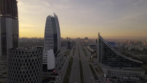 Modern Highrise Office Building in Sofia Bulgaria