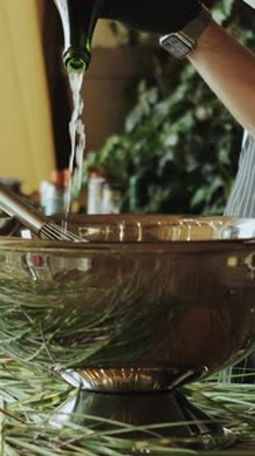 Closeup Shot of a Experience Elegant Beverage Service Offered in a Stylish and Sophisticated Event