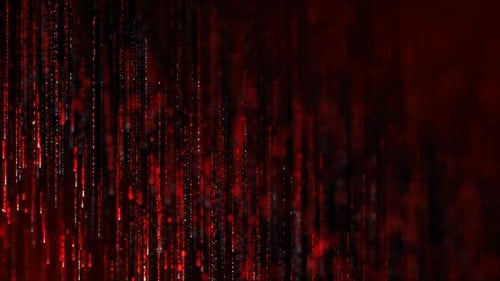 Partículas abstractas de línea roja