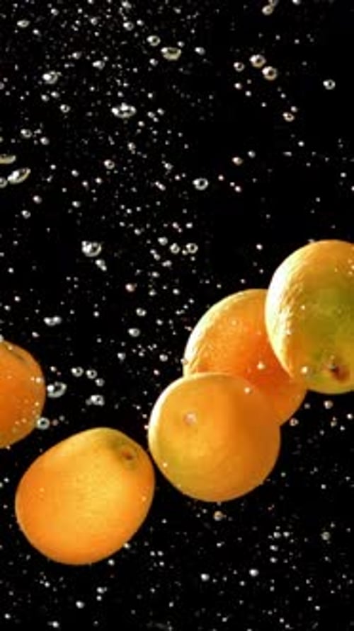 Super Slow Motion Fresh Kumquat Filmed on a Highspeed Camera at 1000 Fps