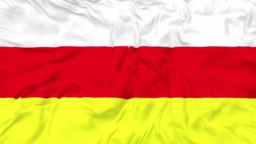 Waving Flag Animation with Three Horizontal Stripes