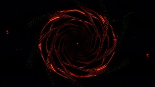 Hypnotic Neon Figures Pulse in a Dynamic VJ Loop Display