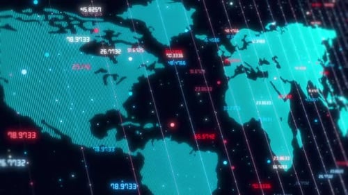 World Map And Grids