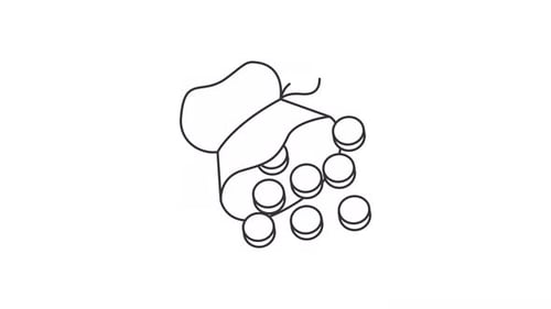 Ícone animado de 30 linhas prateadas