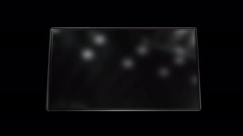 Glass 3D Hologram Interface Screen Alpha