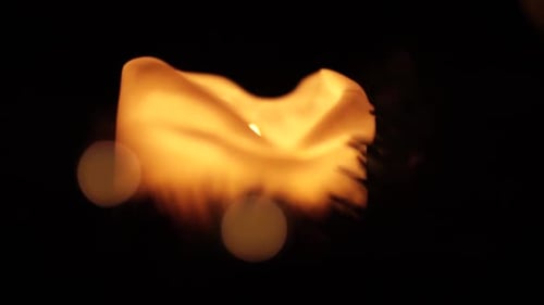 Candle light in the dark