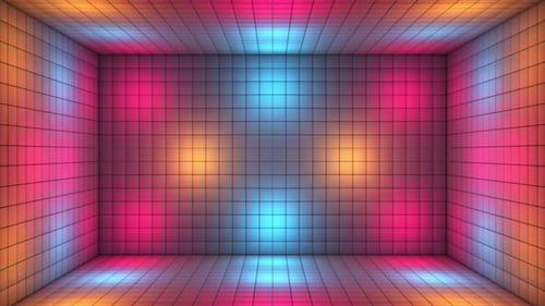 Cubes lumineux clignotants Broadcast Hi-Tech Room Stage 02