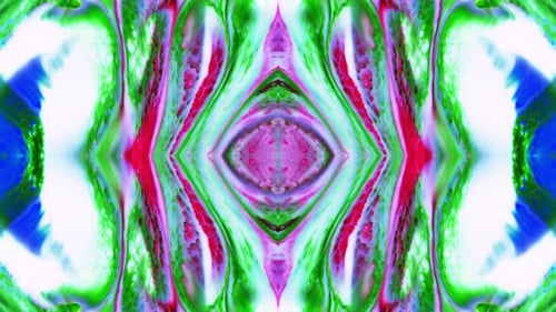 Abstract Fluid Kaleidoscope Ink Motion Background