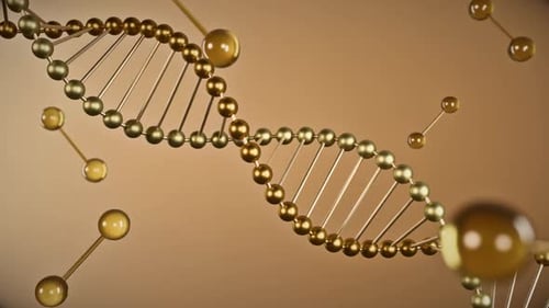 Gold Dna Helix