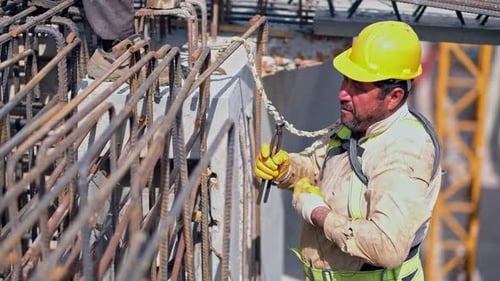 Rebar Construction Worker