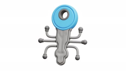 Modern 3D Animated Robot Ant Character Loop