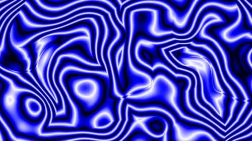 Animated liquid blue pattern shiny background