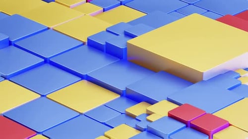 Abstract 3d animation, geometric background design