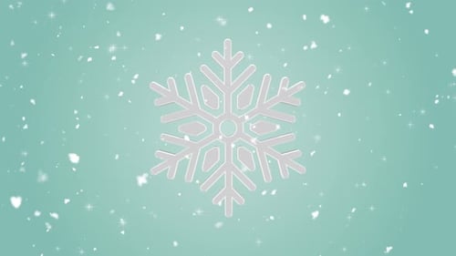 3D Schneeflocken-Hintergrund Loop V9
