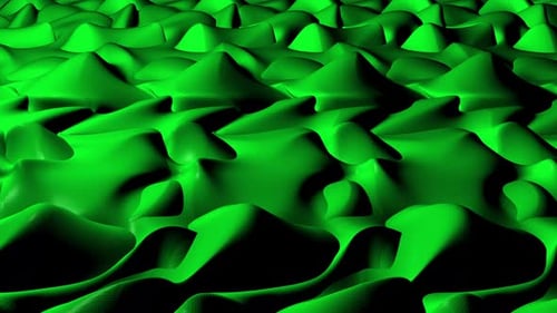 abstract particles pattern geometric loop on green color motion background