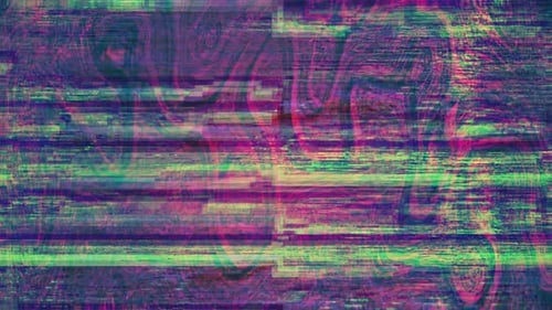 Efectos visuales estáticos de televisión con Glitch Noise: Fondo de Vídeo con Rayas para Introducción y Revelaciones del Logo