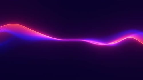 Audio Violet Waveform Digital Particle Motion Loop Background Abstract Music Dot Waves Equalizer