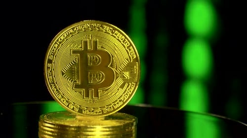 Bitcoin rotiert auf Binärcode-Blockchain-