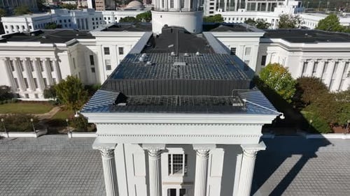 Capitole de l'État de l'Alabama et bâtiments gouvernementaux. Cour suprême de l'État de Montgomery en Alabama. Âge croissant