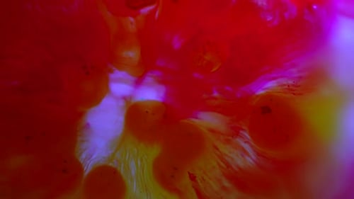 Colorful Abstract Paint Mixing