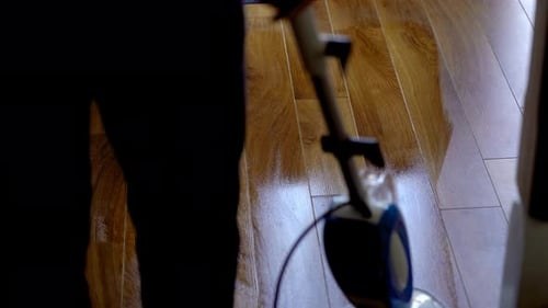 Floor Cleaning Machine Used on Wood Floors