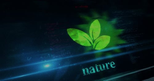 Ecology symbol abstract concept