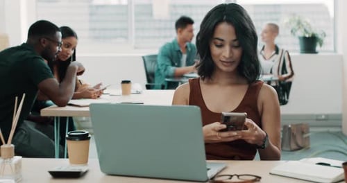 Young Adults Working in Modern Office