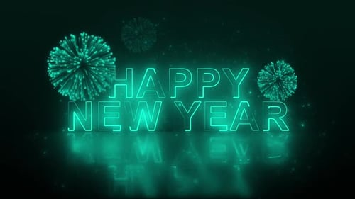 Neon Count Down New Year