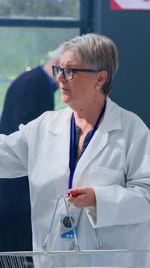 Vertical Video Knowledgeable Druggist in Pharmacy