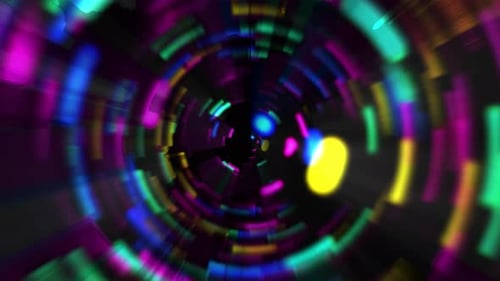 Vj Loop Tunnel Background Colorful 4K