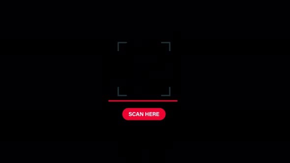 Digital Scan Line Animation with Modern Geometric Interface ...