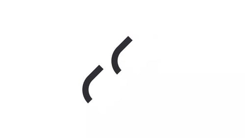 Flat Design Chain Link Icon Reveal Animation